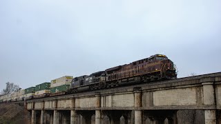 NS & CSX January Saturday Railfanning at Spartanburg & Thicketty