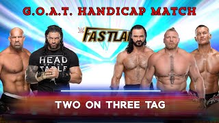 Handicap Match | Two on Three Tag | WWE Fastlane