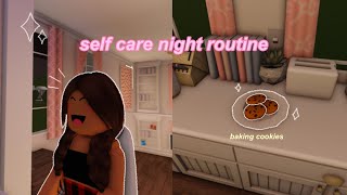 self care night routine | skincare, face mask + baking cookies 🍪🌙