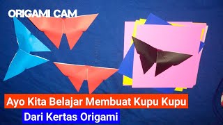 Cara Membuat Kupu Kupu Dari Kertas Origami