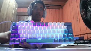 JOGANDO COM MEU NOVO TECLADO MECÂNICO 60%