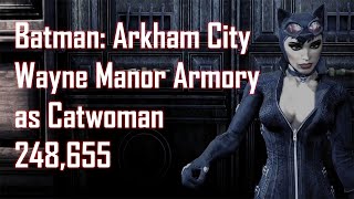 Batman  Arkham City - Wayne Manor Armory - 248,655 (as Catwoman)