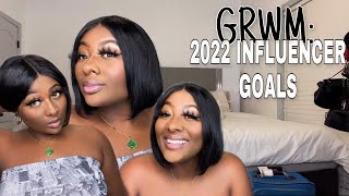 GRWM: My 2022 Influencer Goals | Collabs, YouTube events, NYFW | VLOGMAS Day 8