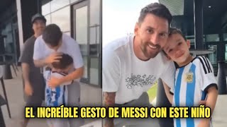 EL INCREÍBLE GESTO DE MESSI CON ESTE PEQUEÑO QUE TAMBIÉN RECIBE UN TRATAMIENTO PARA CRECER 🥺