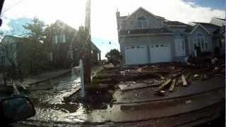 Hurrican Sandy Damage in Brick NJ October 30th 2012