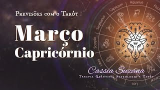 Previsões para Março - Signo de Capricórnio com o Tarôt  🪐🌝🃏Cassia Suzana #astroseotarot