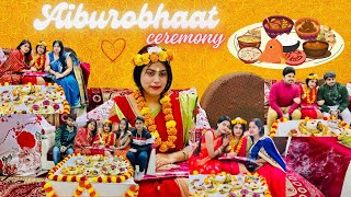 Pre wedding ceremony | Aiburobhaat ceremony vlog at masi's home || Rituals ||