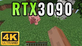 RTX 3090 Minecraft 4K Gameplay