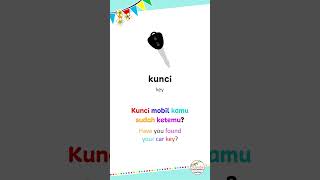 Indonesian Word of the Day 30 | Kunci #shorts #learnindonesian #easyindonesian