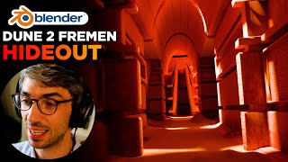 Make This Dune Fremen Hideout Scene - Blender Tutorial