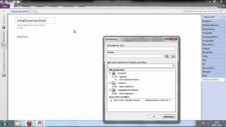 OneNote 2010 - Ein Inhaltsverzeichnis mit Link zu anderen Notizen erstellen