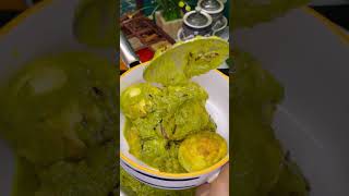 Hariyali Egg || Green Egg Curry Recipe || #shortsvideo