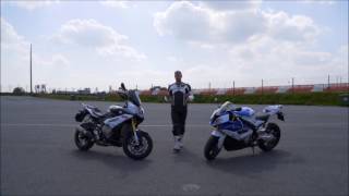 BMW S1000RR vs S1000XR on track review