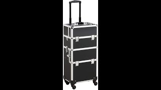 Professional Makeup Trolley | 3 in 1 Extra Large Makeup Case | Cosmetic Case Hairdressing