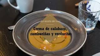 Crema de calabaza, zamburiñas y verduritas - Las Recetas de El Nacional