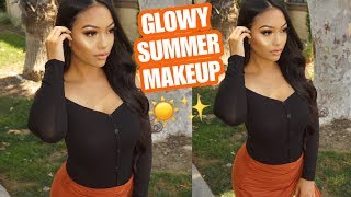 GLOWING & BRONZED SKIN | MY GO TO EASY SUMMER MAKE UP | LOVEEMANDA