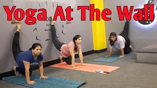 Yoga At The Wall || Wall Yoga Flow || Wall Yoga 🧘