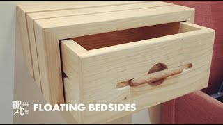 Floating Bedside Tables | Custom Furniture | Inspired by Vintage Surfboard