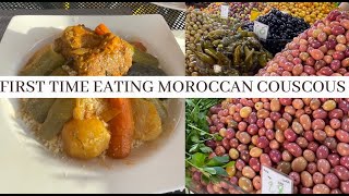 First Time Trying Moroccan Couscous! | Food in Morocco | Food Reveiw | Food Vlog