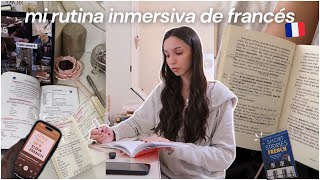 Mi rutina de estudio inmersiva de francés 🇫🇷 — Clase en Italki, recursos y organización