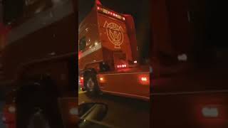 Scania V8 open exhaust sounds