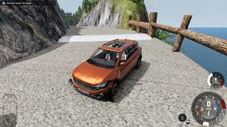 BeamNg Drive | Terrain Test Course Part 47 | Volkswagen T-Cross | Attempt 1