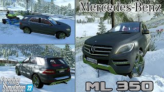 Farming Simulator 22 Mods in Action `|` Merceds Benz ML350 a luxury SUV Car