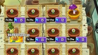 SCAREDY-SHROOM AND BAMBOO SPARTAN NEW PLANTS , PLANTS VS ZOMBIES 2