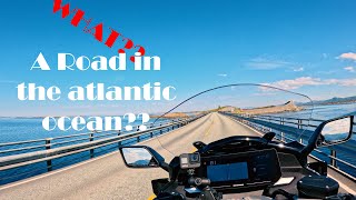 POV riding from Linge to the Atlantic Ocean Road and onward to Kristiansund on a 2024 K1600GTL.