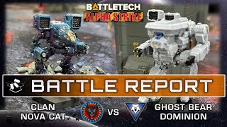 Clan Nova Cat vs Ghost Bear Dominion | Battletech Alpha Strike Battle Report | Clan Invasion