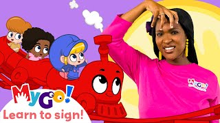 Learn Sign Language with Morphle! | My Magic Train & Sarah's Treasure | MyGo! | ASL for Kids