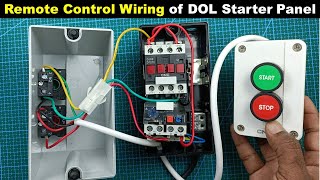 How to Wire DOL Starter to Turn ON & OFF from Two Different Places @TheElectricalGuy