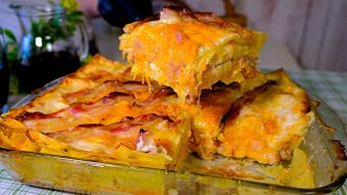 Lasagna Bacon Smoked and Pumpkin: The Recipe That Will Win Everyone Over! Lasagna recipes.