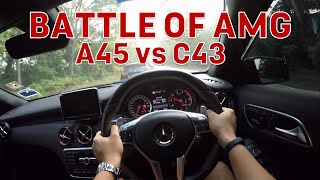 BATTLE OF AMG!! A45 vs A45FL vs C43 ULU YAM GENTING