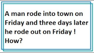 15 Seconds Brain Teaser Riddles Part#4