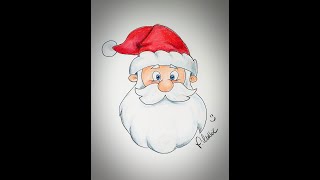 Weihnachtsmann ganz einfach zeichnen/ How to draw easy Santa Claus? #SantaClaus #XMAS #jingleBells