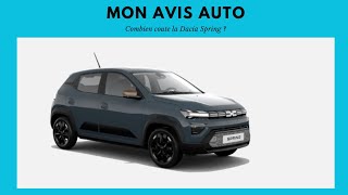 COMBIEN COUTE LA DACIA SPRING ?