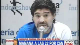 Conferencia de Maradona previa al Indoorshow