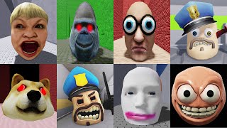 Angry Head,Doge Head,Running Head,Animal Head,Walking Head,Police Head Family | 88 TROLL OBBY ESCAPE