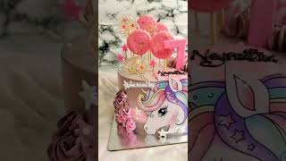 lollipop overloaded unicorn cake #shorts #shortsvideo #shortsfeed #cakes #shortsviral