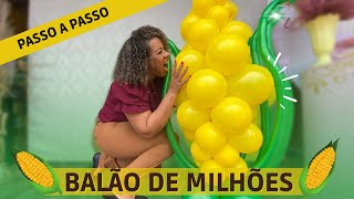 Milho de Balão- Passo a Passo #balão #balãopersonalizado