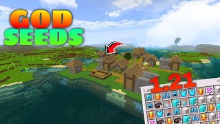 🔥 GOD SEED For Minecraft Bedrock & Pocket Edition | 1.21 best mcpe seeds | 5 blacksmith & dungene