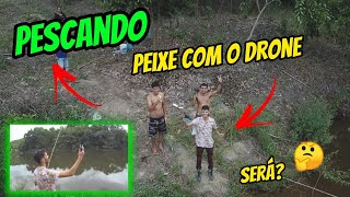 PESQUEI UM PEIXE COM O DRONE NO MEU SÍTIO!