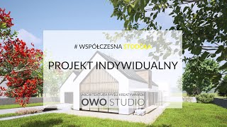 PROJEKT INDYWIDUALNY - WSPÓŁCZESNA STODOŁA - BUDOWA DOMU 2021 - ARCHITEKT RZESZÓW  - OWO STUDIO