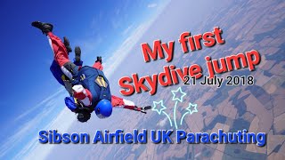 My first Tandem Skydive at Sibson Airfield