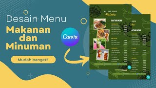 CARA MEMBUAT DAFTAR MENU MAKANAN DI HP || Tutorial Canva