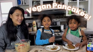 🥞Pancakes | Vegan Pancake Recipe - Kids Cooking