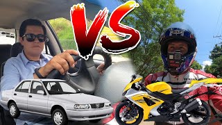 AUTOMOVIL VS MOTOCICLETA 😨 ¿QUE ES MEJOR?