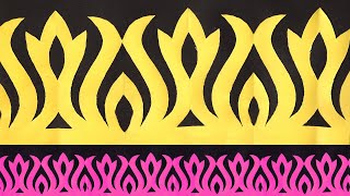 border design for bulletin board|paper cutting design|  paper cutting art | soft board border design