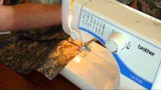 Sewing a DIY Hammock Ridge Line Organizer..mpg